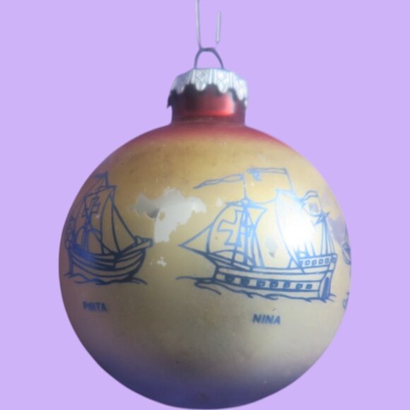 Other - christopher columbus 500th anniversary 1992 ornament round bronner's austria OS